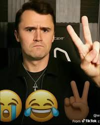 Charlie Kirk Peace Signs with Emojis